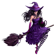 Halloween_Purple_Witch_PNG_Picture